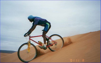 Mahjoub, zelf ook fervent fietser/reisleider
